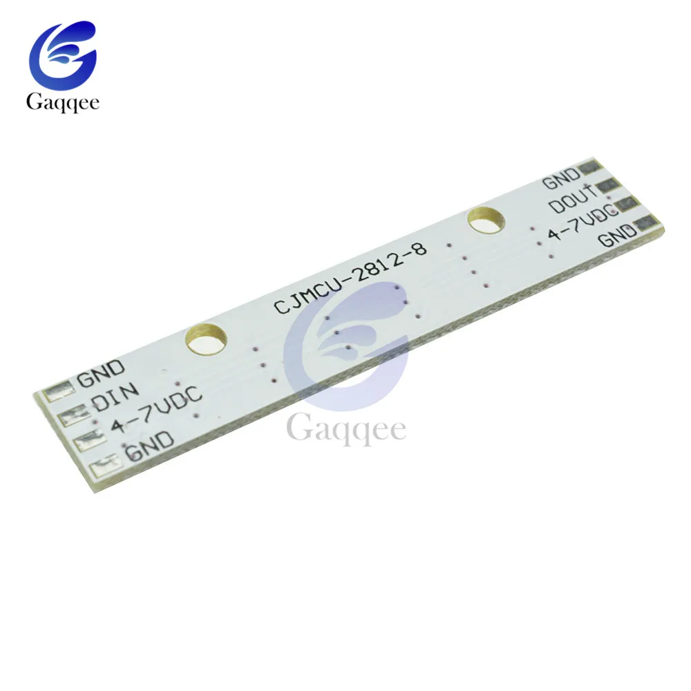 8 Bit RGB LED Full-Color built-in Driving Development Board Lights LED White/Black Board Electronic DIY Module