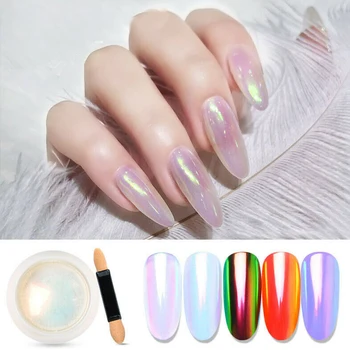 Preise Nail Art Perle Glanz Spiegel Wirkung Pigment DIY Dekorative Leicht Färbung Fee Shiny Salon Maniküre Attraktive Glitter Pulver