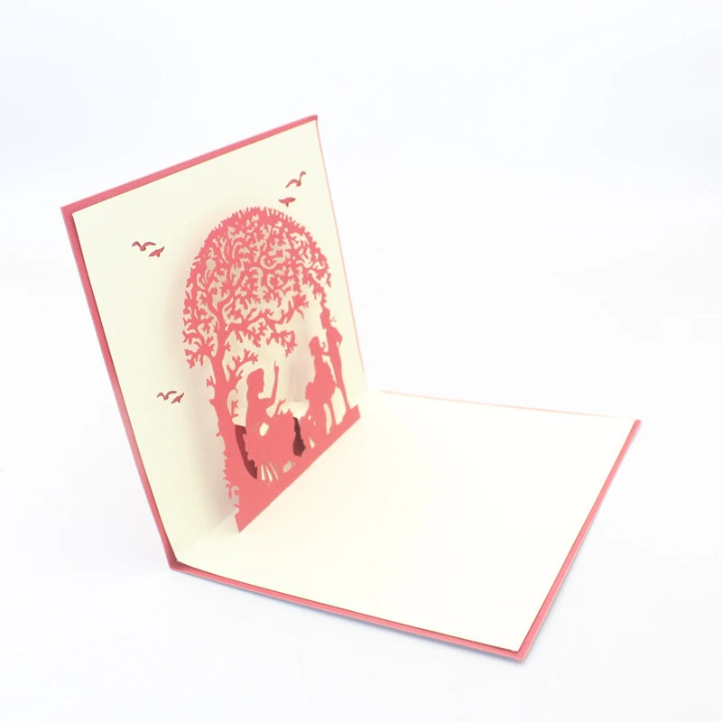  3D Laser Cut Handmade Heart Thank You Teacher and Student Paper Invitation Greeting Card PostCard T - 4000336924317
