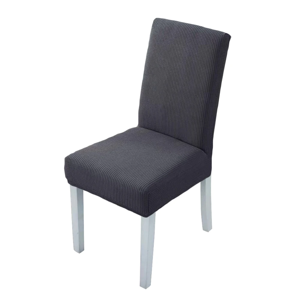 Elastic spandex solid color waterproof chair cover wedding hotel conference celebration and family restaurant dining chair cover - Цвет: QX04