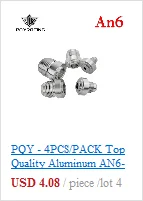 Pqy-черный AN3 Мужской 3/8x24 ФООН для M10x1.25/M10x1.5/M10x1.0 мужской пузырь Flare Нержавеющая сталь тормозной фитинги адаптер