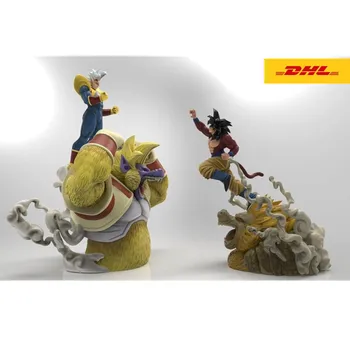 

Rc Dragon Ball GT Super Saiyan 4 Gold Ape Goku VS Baby Limit GK Resin Statue Action Figure Collection Model Toys Y1172