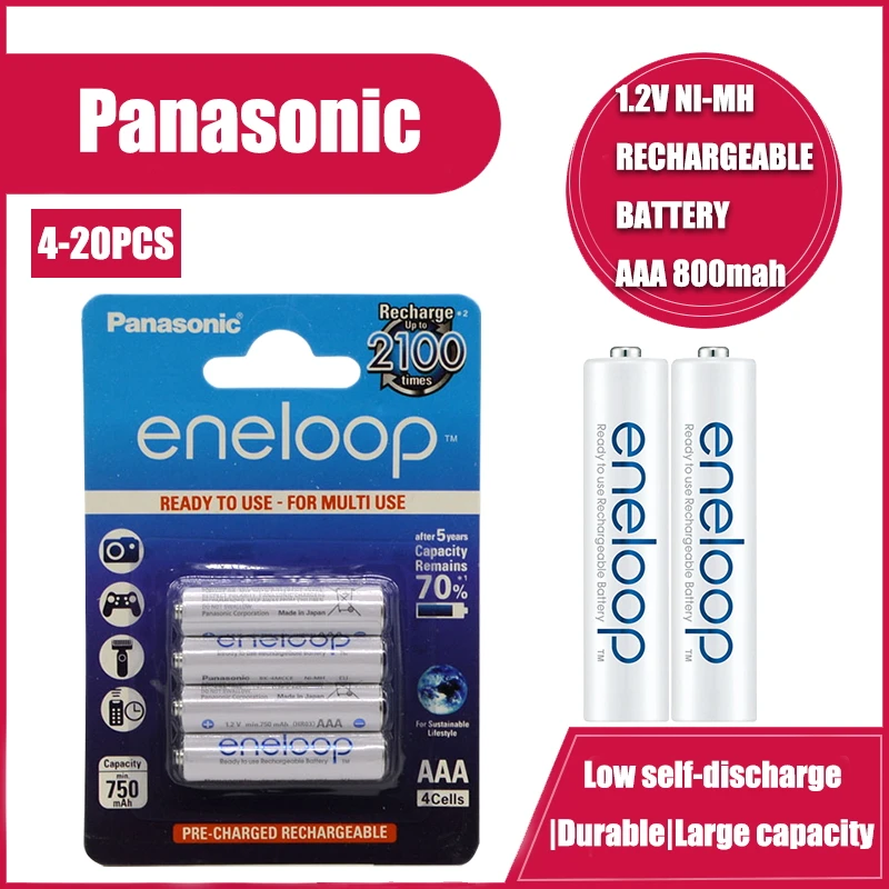 Аккумуляторные батареи Panasonic Eneloop Предварительно заряженный