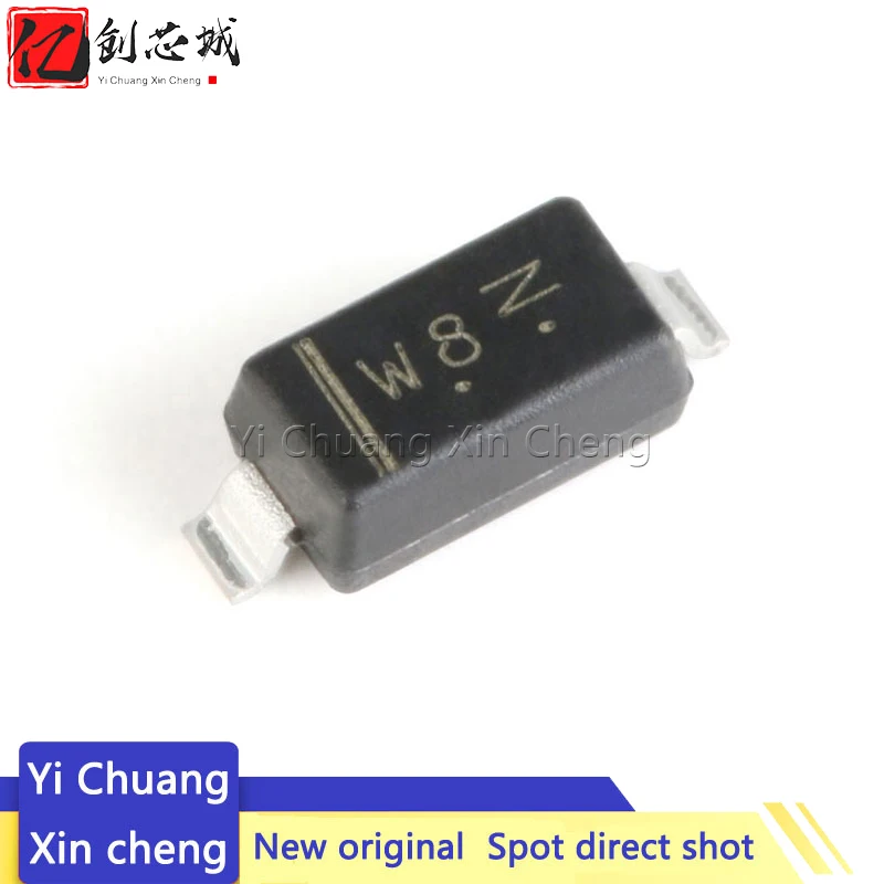 

50 шт. новый оригинальный Шелковый экран LBZT52C5V1T1G W8 SOD-123 5,1 В/0,5 Вт SMD диод