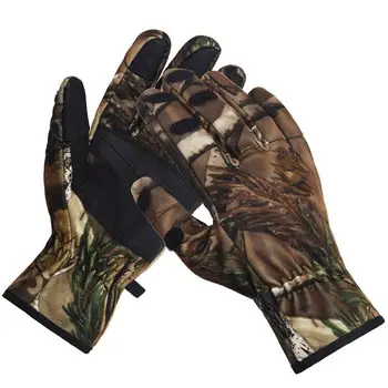 

True Adventure Camouflage Hunting Gloves Full Finger/Fingerless Pro Anti-Slip Paim Camo Glove