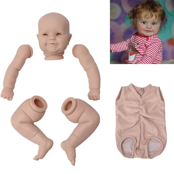Muñeca Reborn Maddie de 20 pulgadas, 51CM, Kit en blanco, cuerpo de tela realista para recién nacido, piezas para bebé Reborn, Kit sin pintar