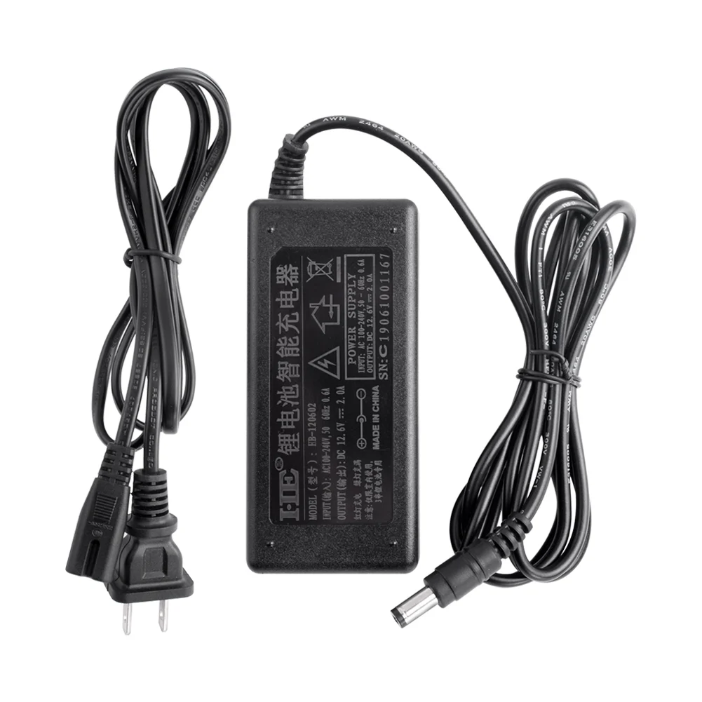 AC 100-240V к DC 12V 2A литий-ионный аккумулятор зарядное устройство адаптер питания США/ЕС/Великобритания вилка для скутера RC автомобиля головная лампа