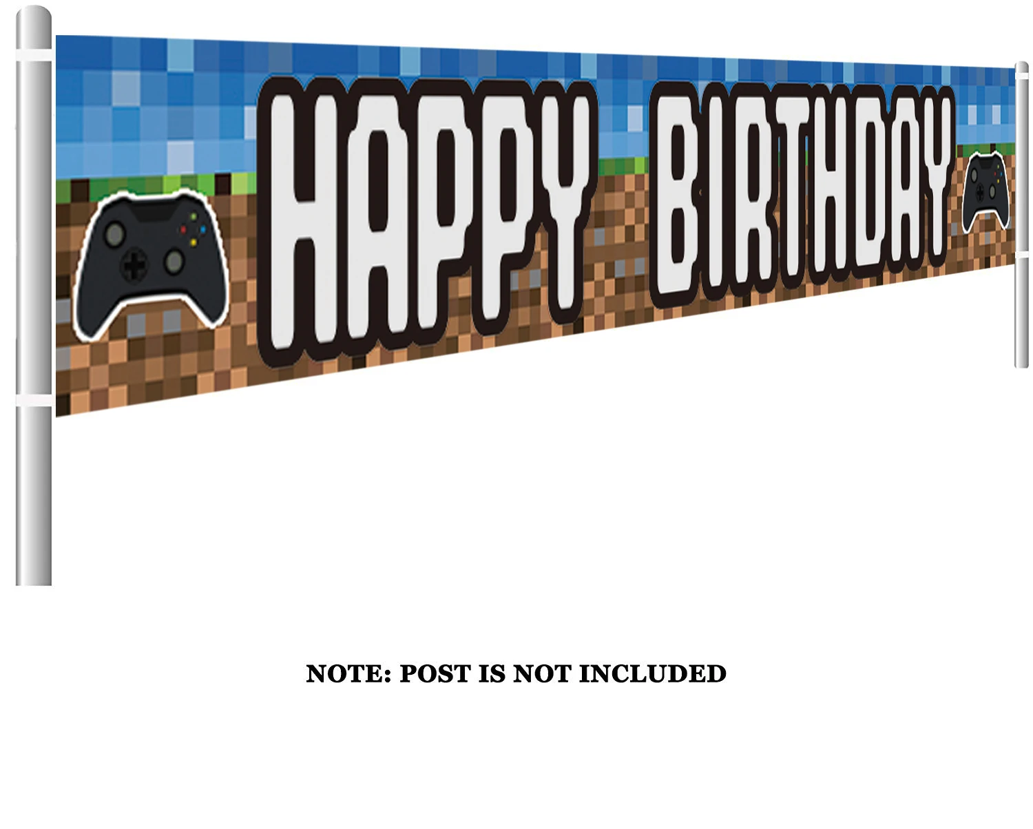 Happy Birthday Banner Tnt Pixel Miner Themed Backdrop Birthday Party Game Party Decorations Supplies Photo Background Bn 1028 Background Aliexpress