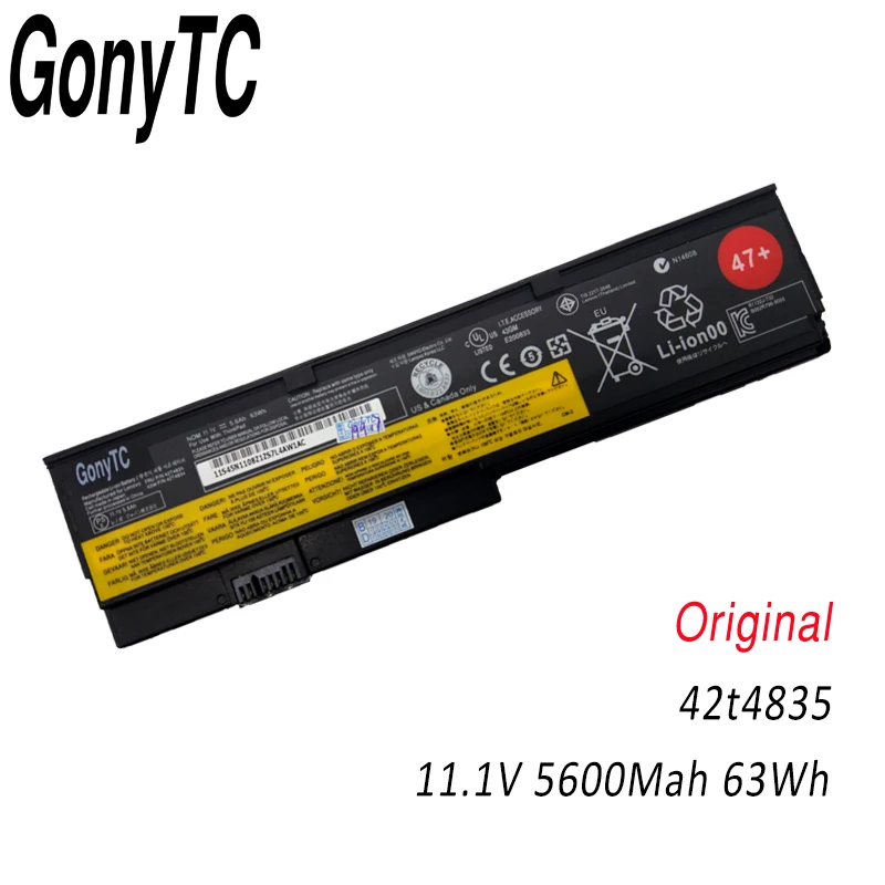 Add Follow Get 1USD GONYTC 42t4835 ноутбук Батарея для lenovo ThinkPad X200 X200S X201 X201S X201I 45N1171 42T4834 63wh 5.8ah - Цвет: Add Follow Get 1USD