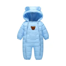 Зимний комбинезон; детская зимняя одежда с хлопковой подкладкой; цельная теплая верхняя одежда; детские комбинезоны; детский зимний комбинезон; парки для новорожденных