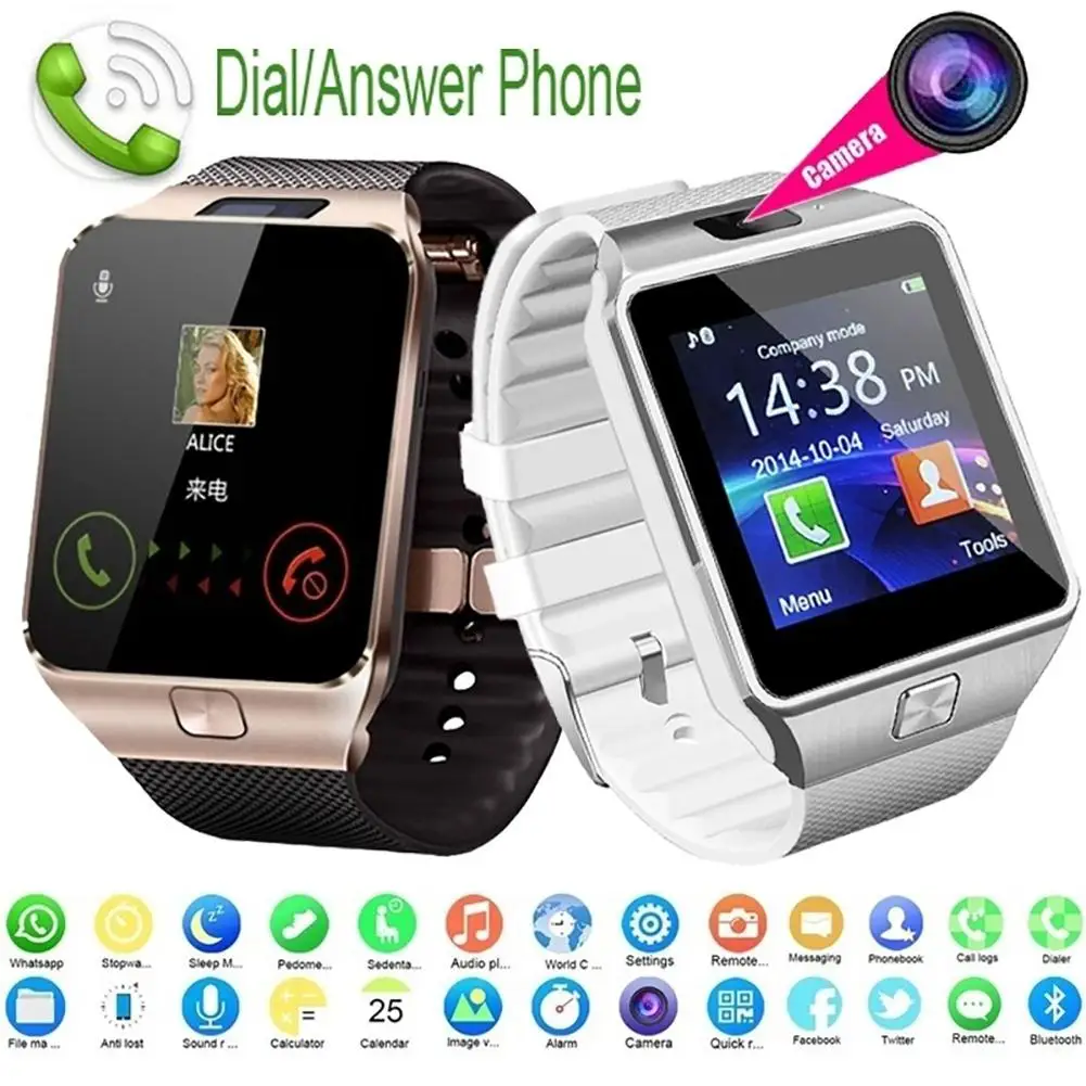 

Electronic Bluetooth Smart Watch Step Counting And Sleep Monitoring Wristwatch For DZ09 1.56 Inch TFT Ultra HD LCD