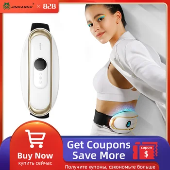 

Jinkairui Lumbar Abdomen 2 in 1 Massager Waist Body Pulse Remote Control Relieve Muscle Pain Gastrointestinal Absorb Warm Gift