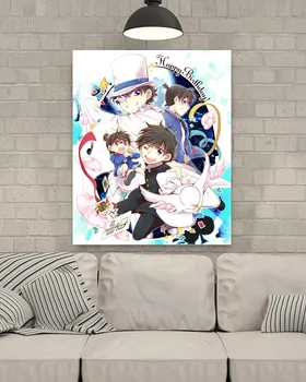 

[Self-Adhesive] 3D Detective Conan 275 Japan Anime Wall Stickers Mural Decal Wall Murals AJ WALLPAPER Belly