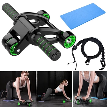 

Space Saving Home Sweat Absorb Strength Muscle Training Foldable Wear Resistant Sports Fitness Anti Slip Abdominal Wheel Gym
