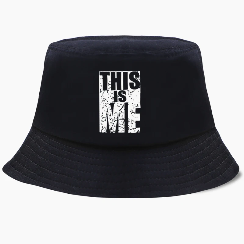 This Is Me Cap Bucket Hat Foldable Hats Men Women Headgear Cotton