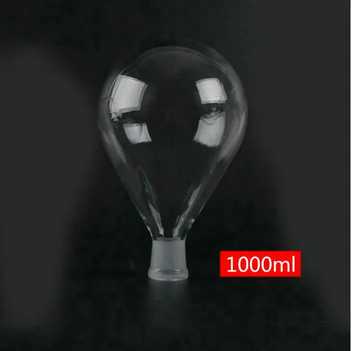 Лабораторная колба из стекла в форме баклажана стеклянный роторный испаритель