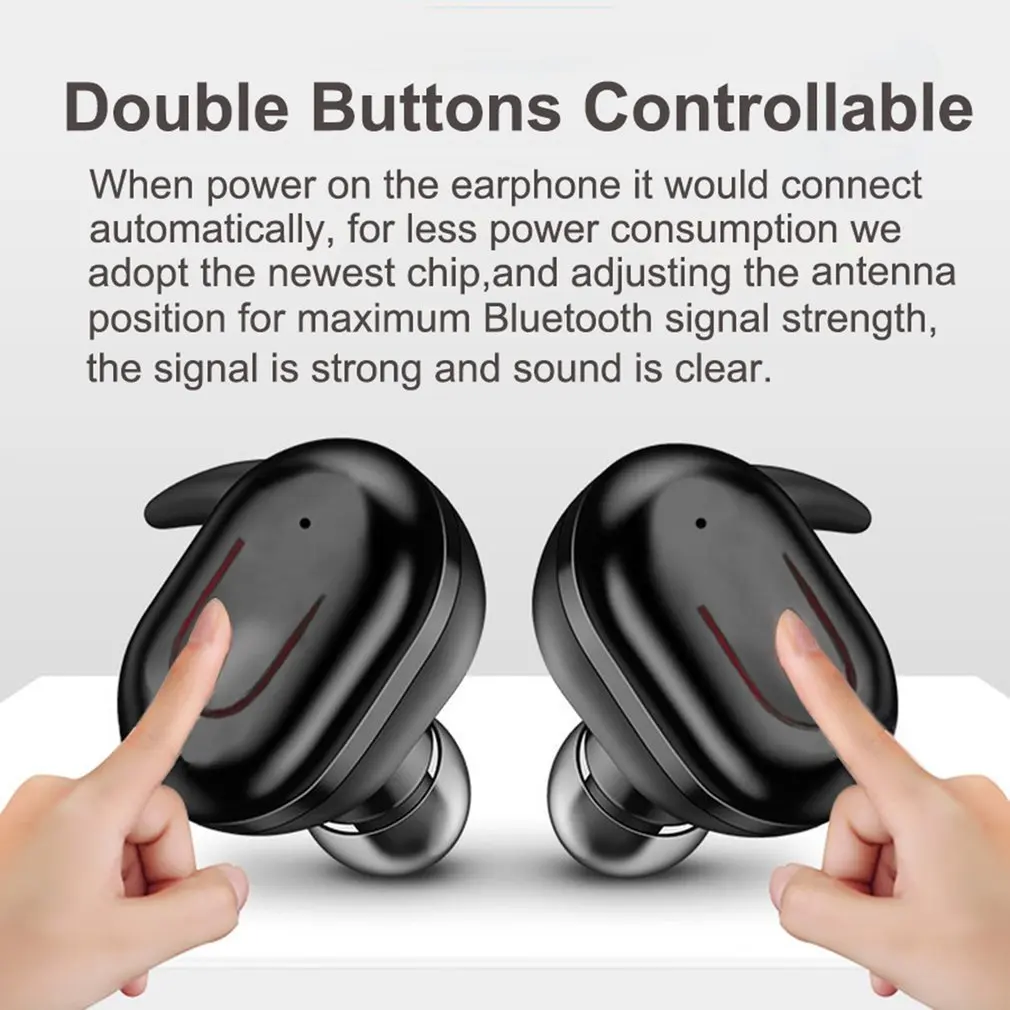 B2 беспроводные наушники Bluetooth 5,0 бинауральные деловые звонки беспроводные наушники-капельки со стерео мини спортивные наушники