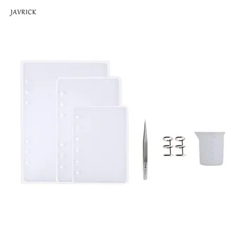 

9pcs Resin Casting Molds for Notebook Cover Book Rings for epoxy Jewelry DIY Accessories