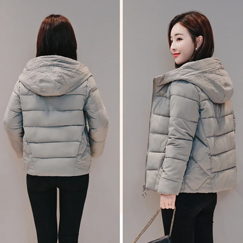 Новая зимняя короткая женская куртка, большой размер 4XL 5XL 6XL 7XL, Женская парка с капюшоном размера плюс, осенний пуховик из хлопка