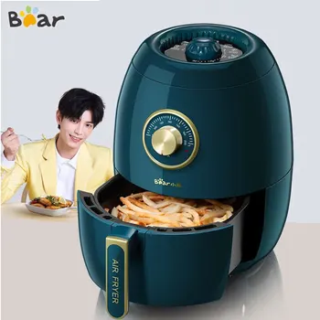 Bear 3L Air Fryer 1350W Electric Deep Fryers Oil Free Health Fryer Adjustable Timing Cake French Fries Cooker A19A 1