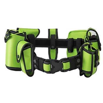 

8 in 1 Multi-functional Reflective Belts with Pockets for Public Security Nylon Weaving Outer Belt for Outdoor Patrol Work Belt