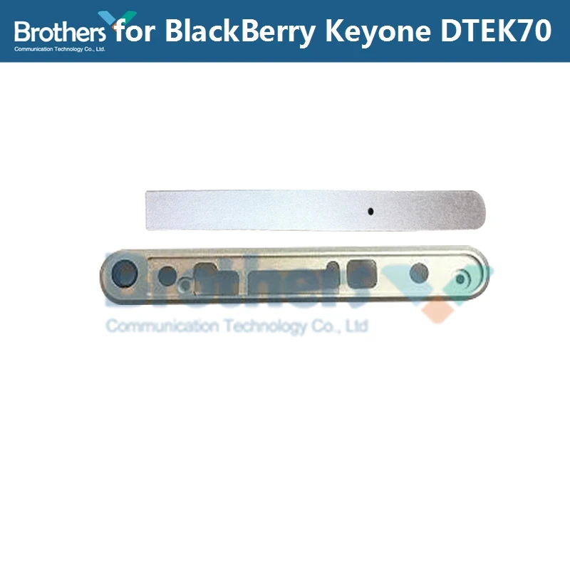 Top and Flake Silver Для BlackBerry KEYone DTEK70 DTEK 70 задняя крышка батарейного отсека Корпус хлопья верхняя часть вверх Нижняя крышка задняя крышка Замена телефона - Цвет: Top and Flake Silver