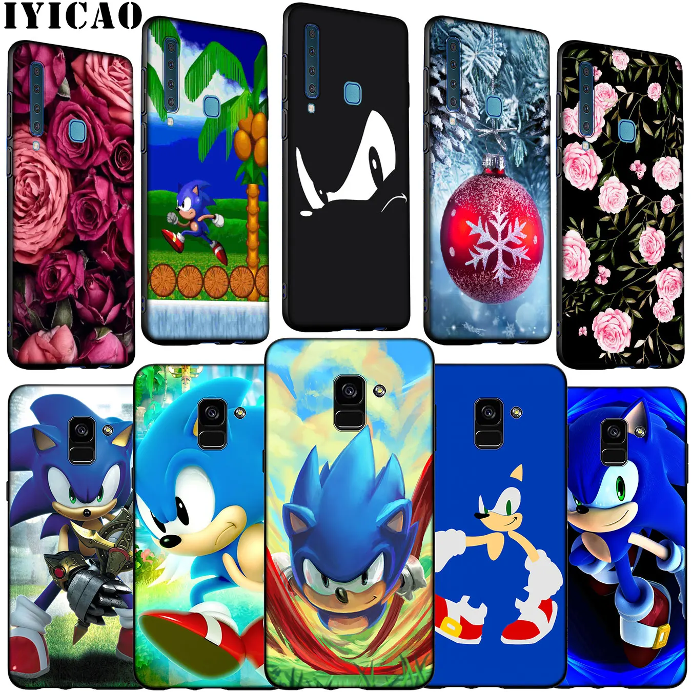 Соник Ежик мягкий чехол для телефона Samsung Galaxy A51 A71 A81 A91 A41 A21 A11 A01 J8 J7 J6 J4 Plus A2 Core Prime