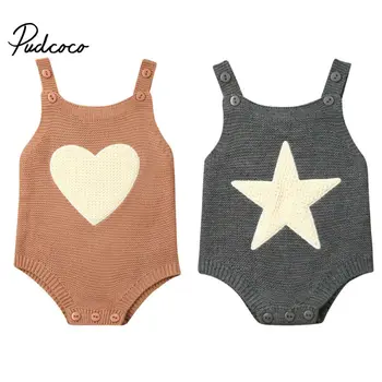 

2020 Baby Summer Clothing Newborn Baby Boy Girl Knit Solid Ribbed Bodysuit Jumpsuit Cotton Outfits Sleeveless Sunsuit 0-18 Month