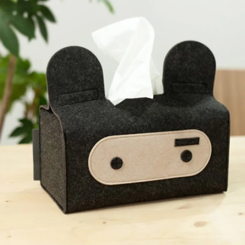 Minimalist Felt Tissue Box Environmentally Friendly Carton Storage Box Storage Bag