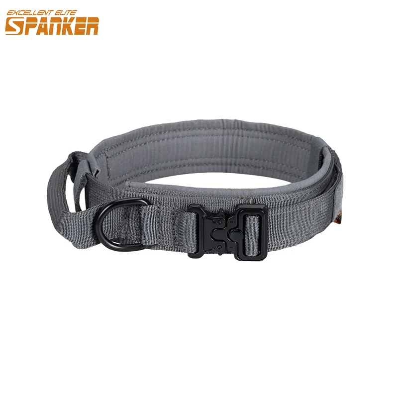 military dog collar with handle
