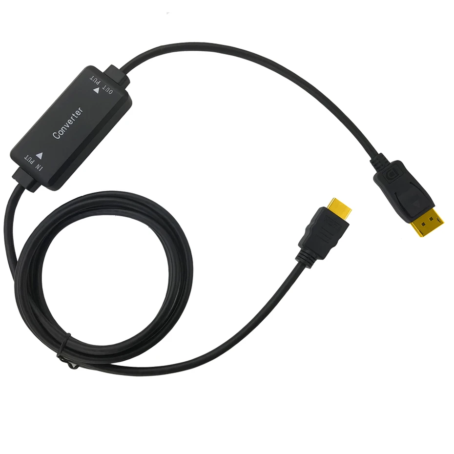 Активный 4K HDMI к Displayport 1,2 конвертер Кабель-адаптер 1,8 м HDMI в DP out