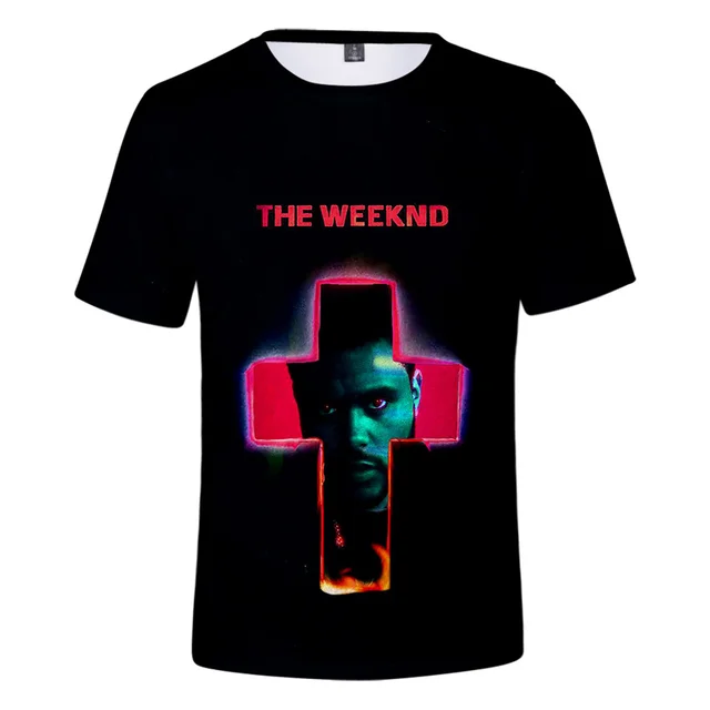 Singer the Weeknd T Shirt 3D Print T-shirt Casual Streetwear 2