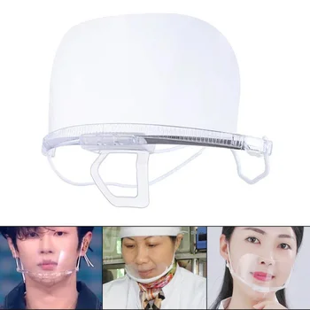 

10/20/30pcs Restaurant Mouth Mask Sheild Transparent Unisex Protector Face Mask Visor Faceshield Cover for Adult Chef Hotel