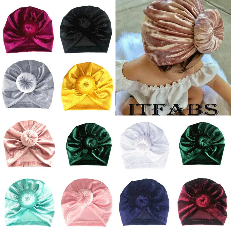 Шапка-тюрбан для мальчиков и девочек мягкая на весну/Лето/Осень/лето | Детская