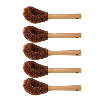 

Long Pot Dishwashing Brush, Non-Stick Oil Bowl Brush, Used For Kitchen Cleaning / Decontamination 5Pc
