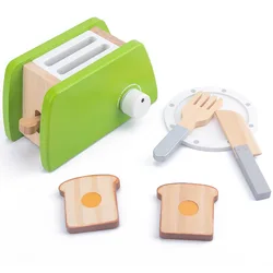 Children's DIY Wooden Kitchen Toy Set - Pretend Play Cooking & Coffee Machine Educational Gift (A)