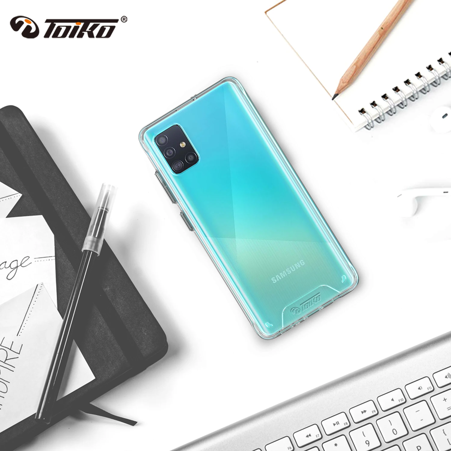 Прозрачный Гибридный чехол для телефона TOIKO Chiron из ТПУ и поликарбоната Samsung Galaxy A10