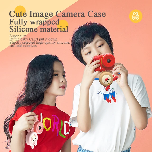 2021 Children Camera Digital Camera 48MP 4K Vlog Pocket Camera Front Camera Toy For Girl Children Gift Kids Education Toy Camera 5