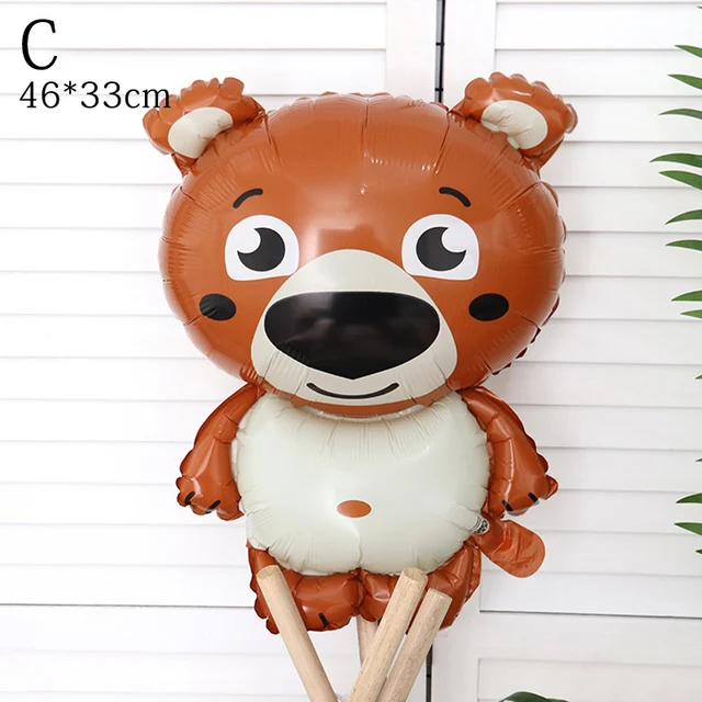 Cartoon Animal foil balloon Animal Cute Fox panda octopus starfish Birthday party Decor Baby Shower Holiday Kids Toys Balloons 3