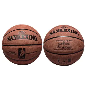 

Leather Ball Basketball Gift Team Boys Textured Cowhide Outdoor Toys New Sport Varsity Durable SANKWXING