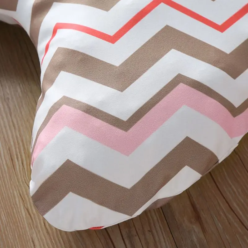 

2 Pcs/set Cute Baby U-shaped Breastfeeding Pillowcase Multi-function Pillows Detachable Simple Pillow Cover X5XE