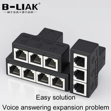 B-LIAK Chaude RJ11 6P6C 6P4C 6P2C Répartiteur 3 Adaptateur 1 à 3/4 Séparateur PCB Prise De Connexion Câble Téléphonique Adaptateur