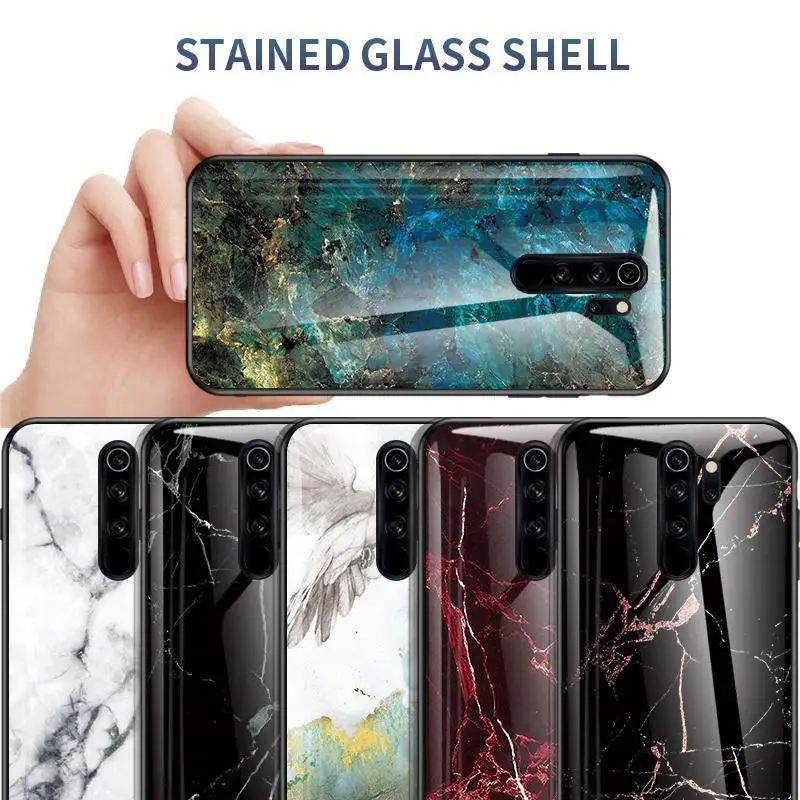 

Marble Protector Cases For Redmi Note8 Note8Pro Note5 Note6 Note7Pro Note4X Note5APro For Redmi K20Pro K20 7A 6ATempered Case