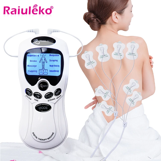 Tens Machine Muscle Stimulator, 8 Mode Ems Electric Stimulation Acupuncture  Body Massage, Muscle Electronic Pulse Massager - Relaxation Treatments -  AliExpress