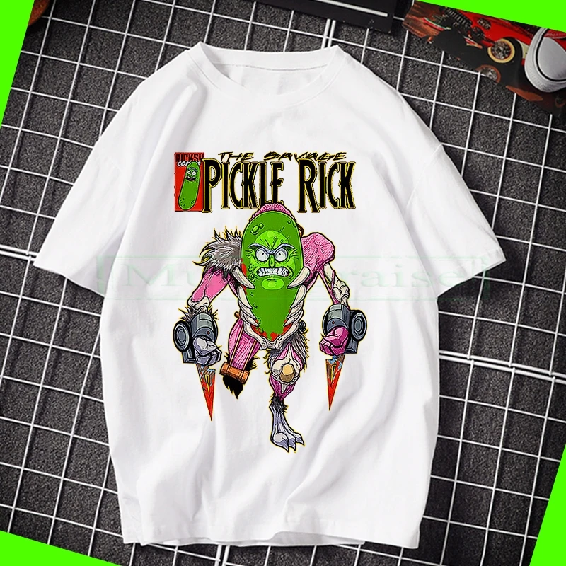 

2020 New Lovers pattern Rick and modi T-shirt summer short sleeve t-shirt men's and women'sT-shirt