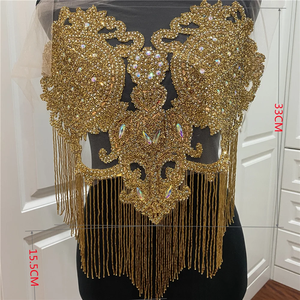 Pineapple Rhinestone Tassel Patch 3