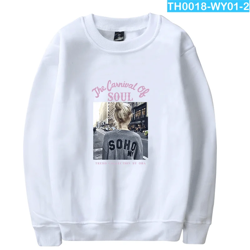 White WAMNI/Прямая поставка; Повседневная уникальная уличная толстовка с круглым вырезом; корейская модная Толстовка - Цвет: White