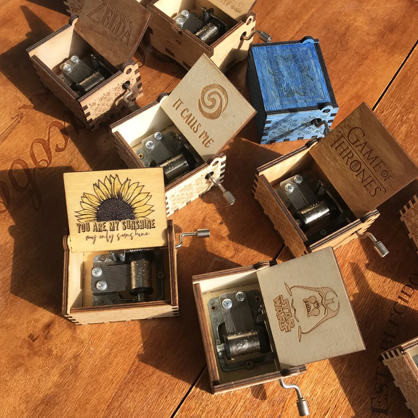 wooden music box for daughter