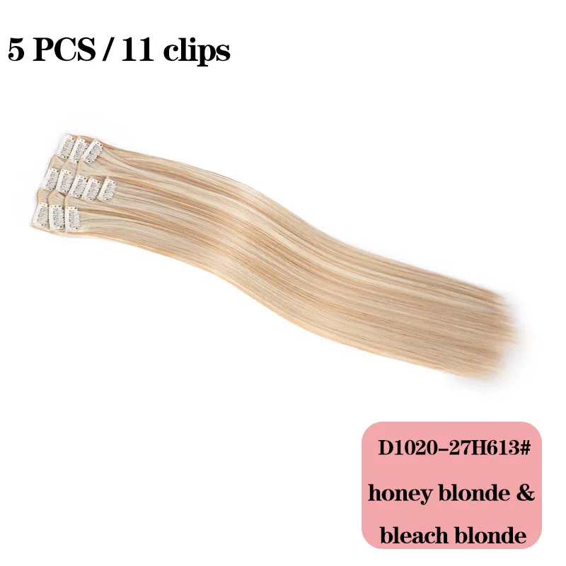 AISIBEAUT синтетические шиньоны для женщин, Длинные прямые 16/18 заколки, накладные стильные накладные волосы на заколках, Термостойкое волокно