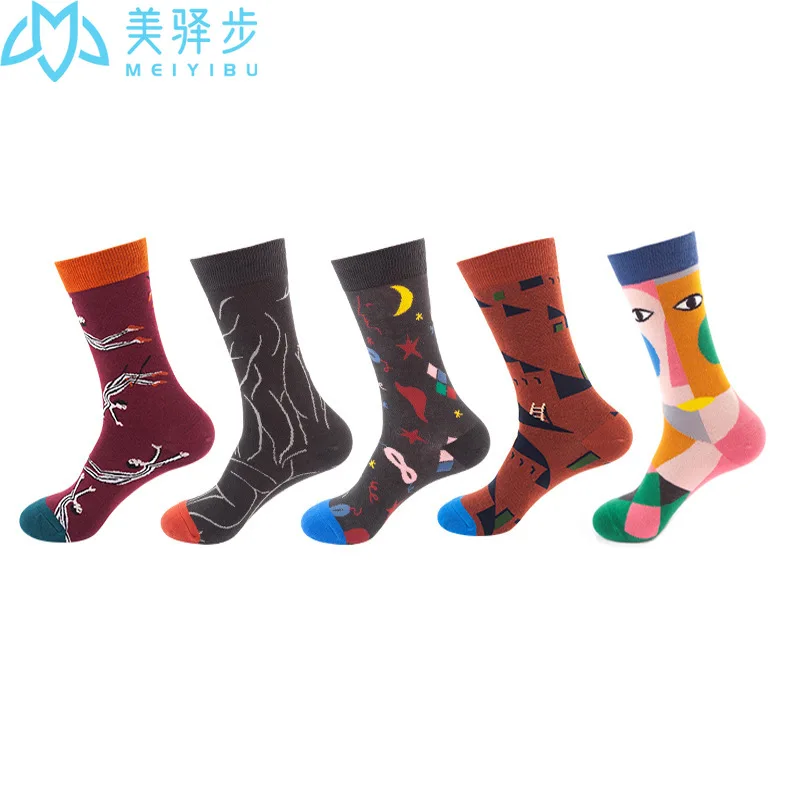 

10 Pairs Per Set Socks Women's Individualized and Popular All-match Socks European and American Sports Socks
